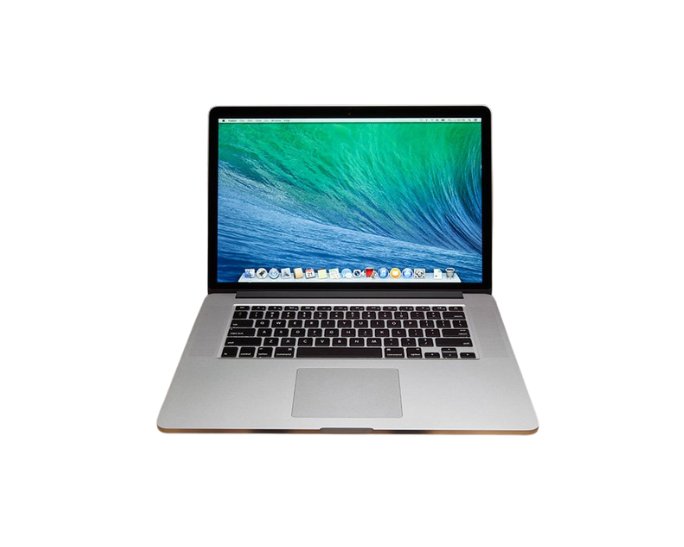 Apple MacBook Pro 15 2014 Laptop, 16GB RAM, Intel Core i7 2.5GHz, 512GB SSD, NVIDIA 2GB Dedicated, 15.4" 2K Retina Display, Silver - Image 1