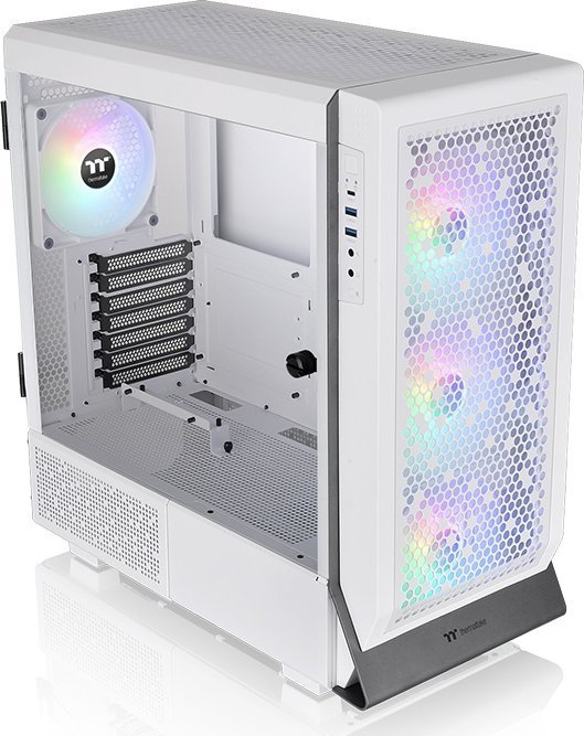 Thermaltake Ceres 500 TG ARGB Snow Case, Midi Tower - Thumbnail 5
