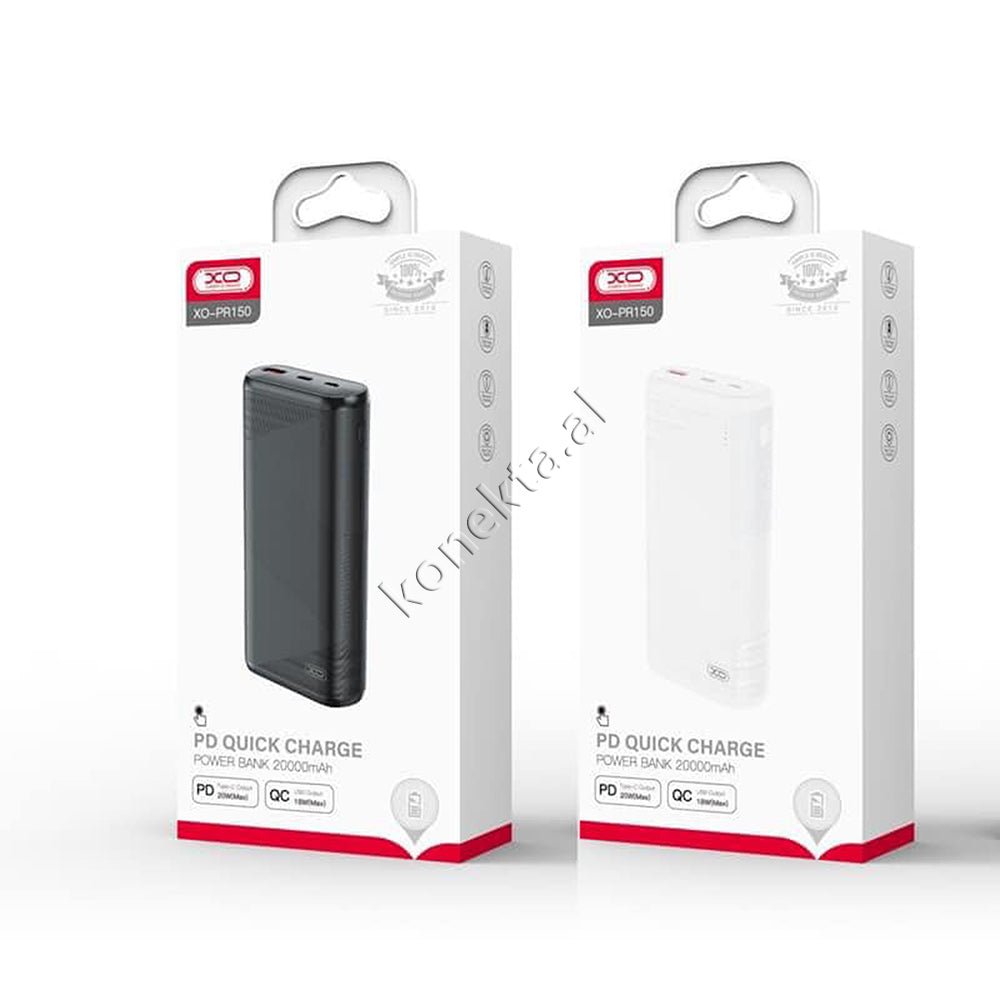 XO 20000mAh Power Bank, Black, 2 Ports - Thumbnail 2