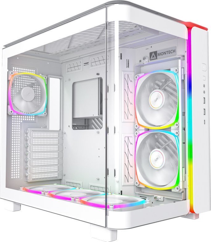 Montech King 95 Pro ARGB Case, White, Midi Tower - Image 1