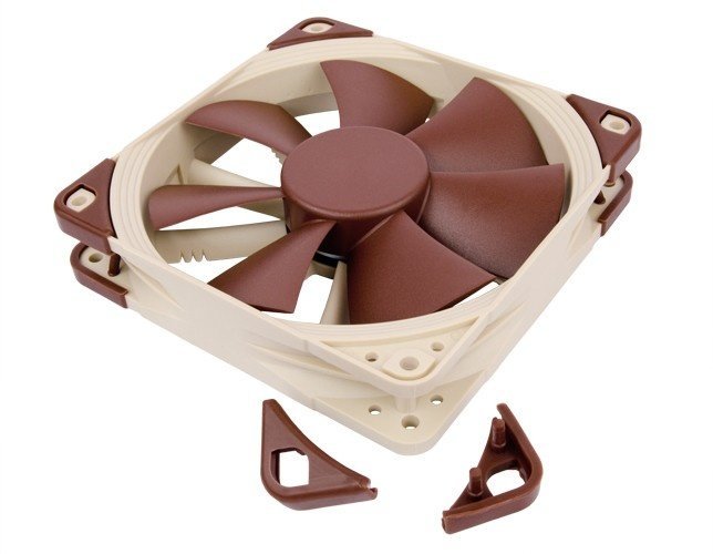 Noctua NF-F12 PWM Cooler, 120 mm, Brown - White - Thumbnail 2