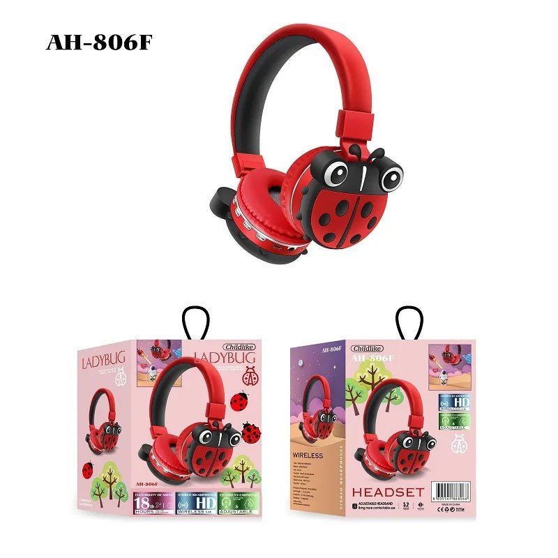 AH-806ZF Headphones, Ladybug - Thumbnail 2
