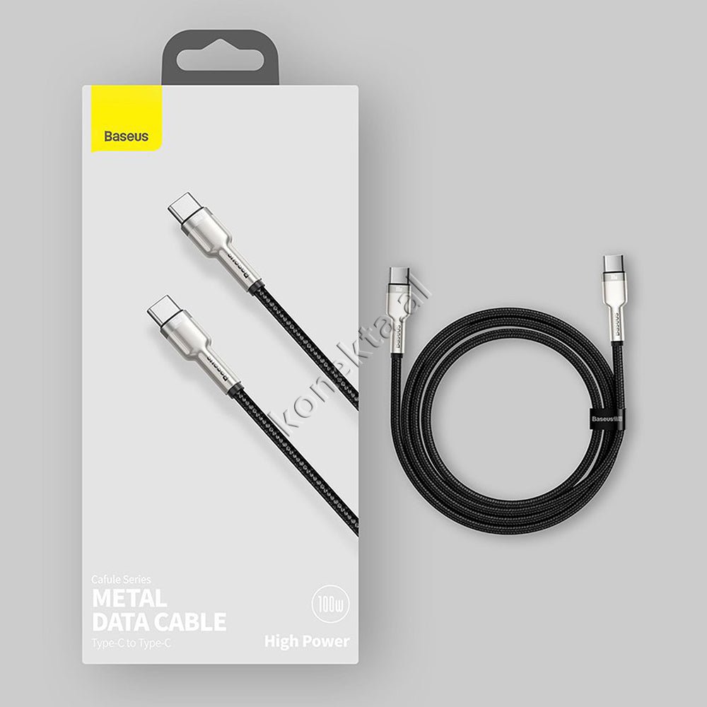 Baseus Type-C to Type-C Cable, 100W, 1m - Thumbnail 14