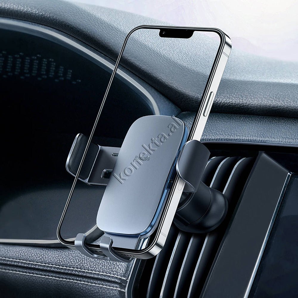 Baseus Car Phone Holder, Dark Gray, 110x88mm - Thumbnail 8