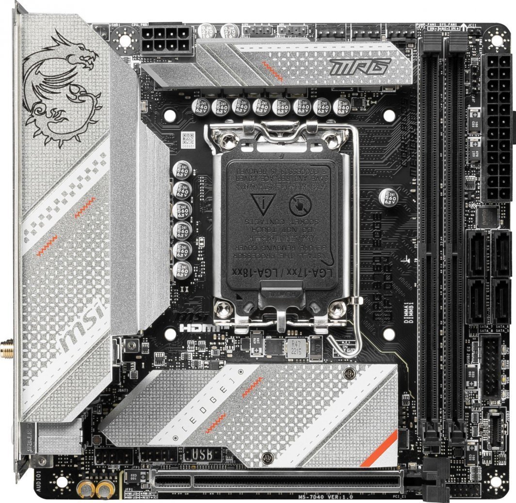 MSI MPG Intel B760 Motherboard, Mini ITX, Wi-Fi 6 - Thumbnail 2