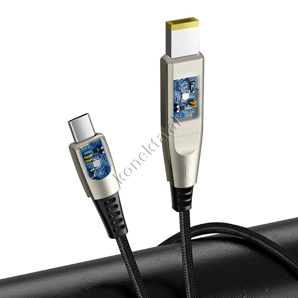 Baseus 2 in 1 Type-C Charging Cable and Adapter for Lenovo Laptop 100W - Thumbnail 5