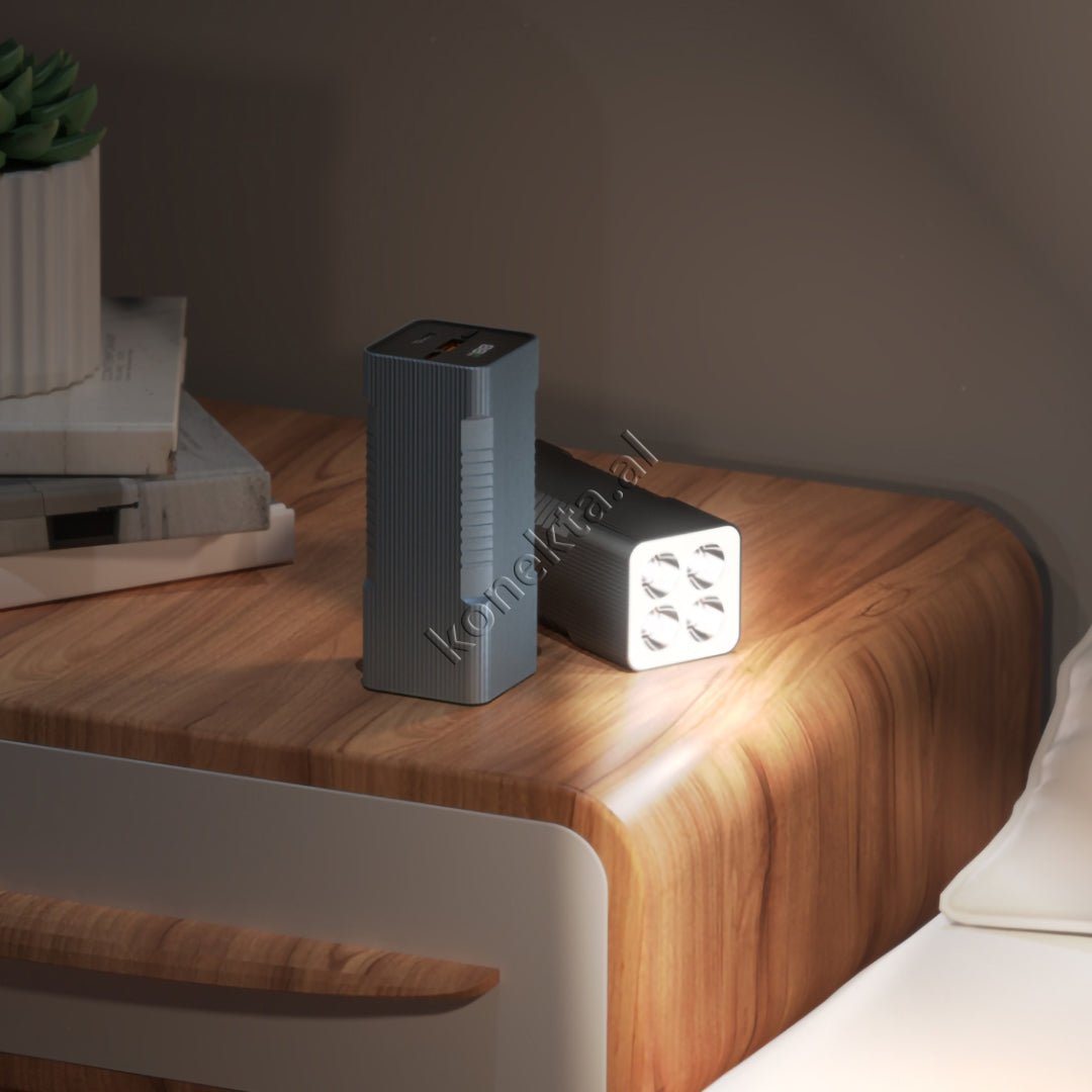 Hoco 10000mAh Power Bank, With LED, Handheld Electric - Image 1