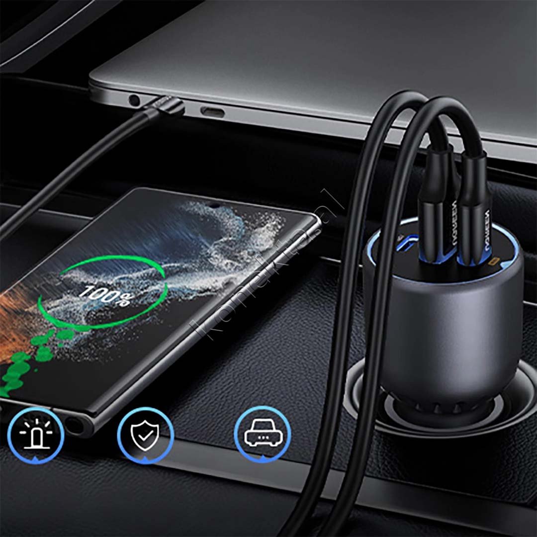 UGreen Car Charger 130W - Thumbnail 4