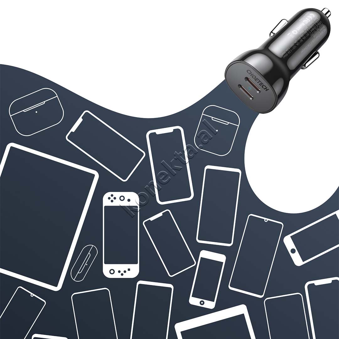 Choetech 40W Charger, 2 Port Type-C - Thumbnail 8