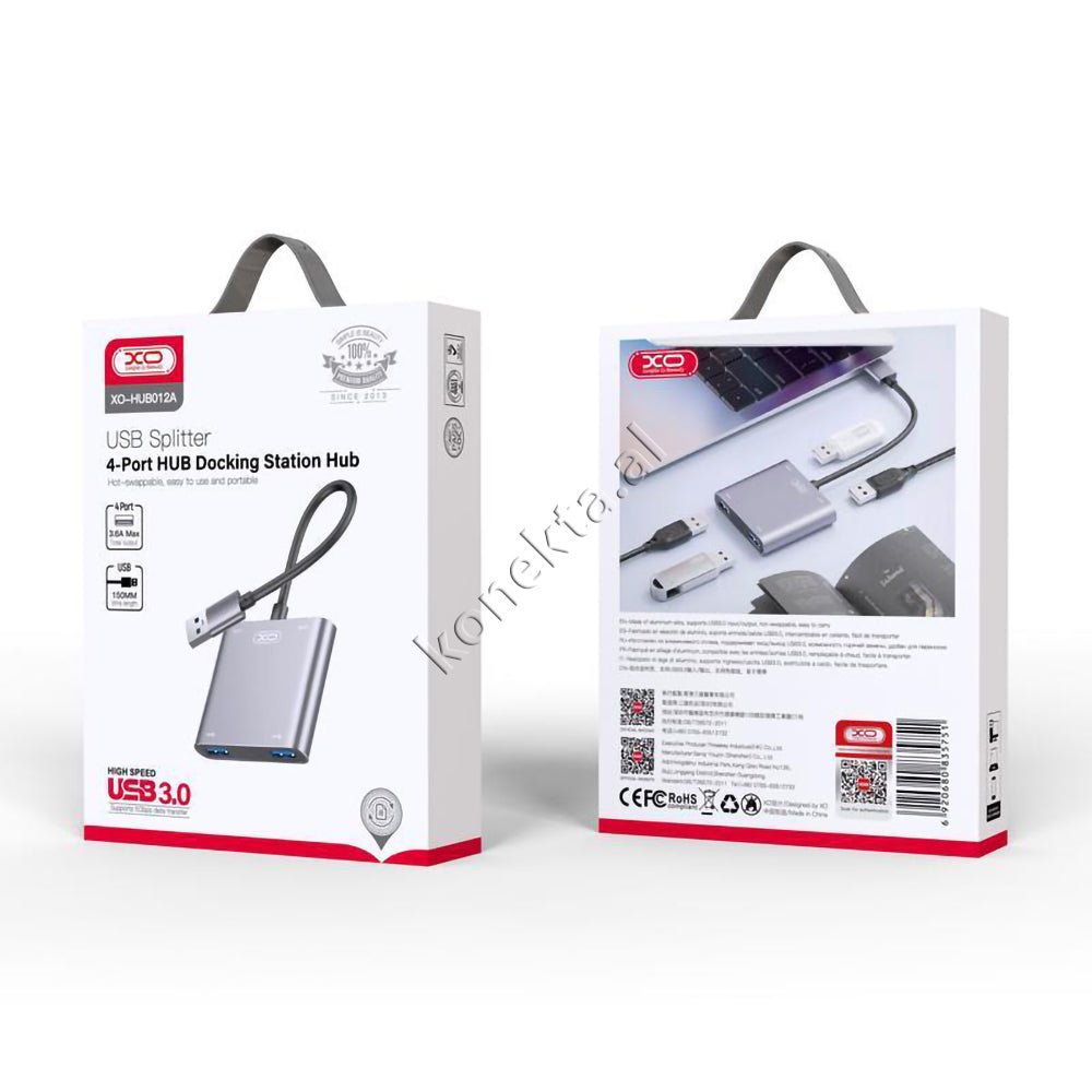 XO USB Hub, 4 Porta USB 3.0, Type-C - Thumbnail 4