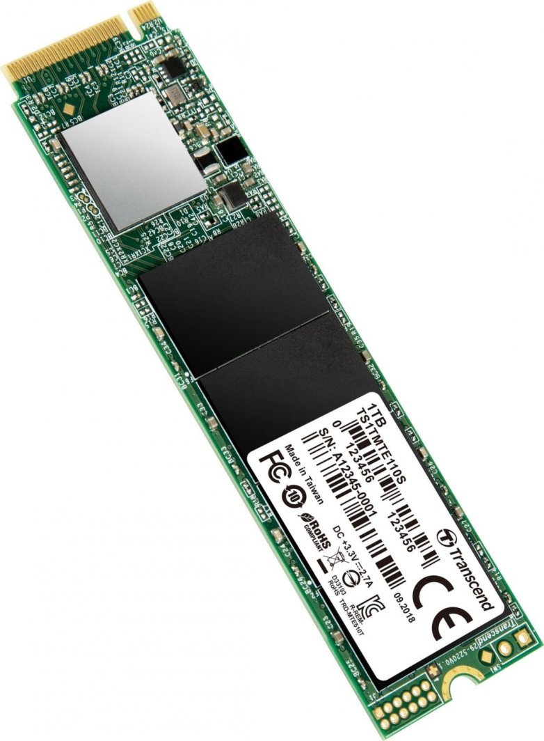 Transcend 110S SSD, 2TB, M.2 2280 PCI-E x4 Gen3 NVMe - Thumbnail 2