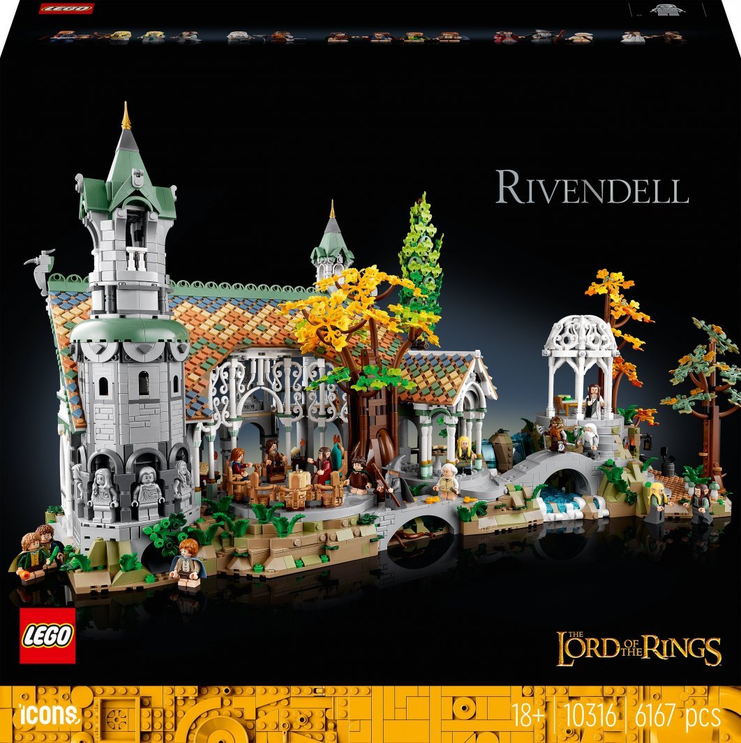 LEGO Icons 10316 The Lord of the Rings Rivendell Set, 6167 Pieces - Image 1