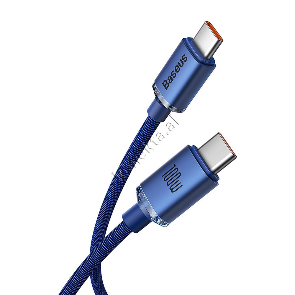 Baseus Type-C to Type-C Charging Cable, 100W, 1m - Thumbnail 3