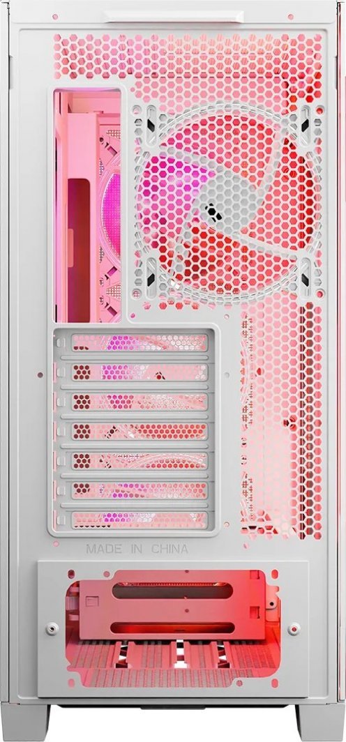 Modecom Volcano Expanse S Apex ARGB Case, White, Midi Tower - Thumbnail 2