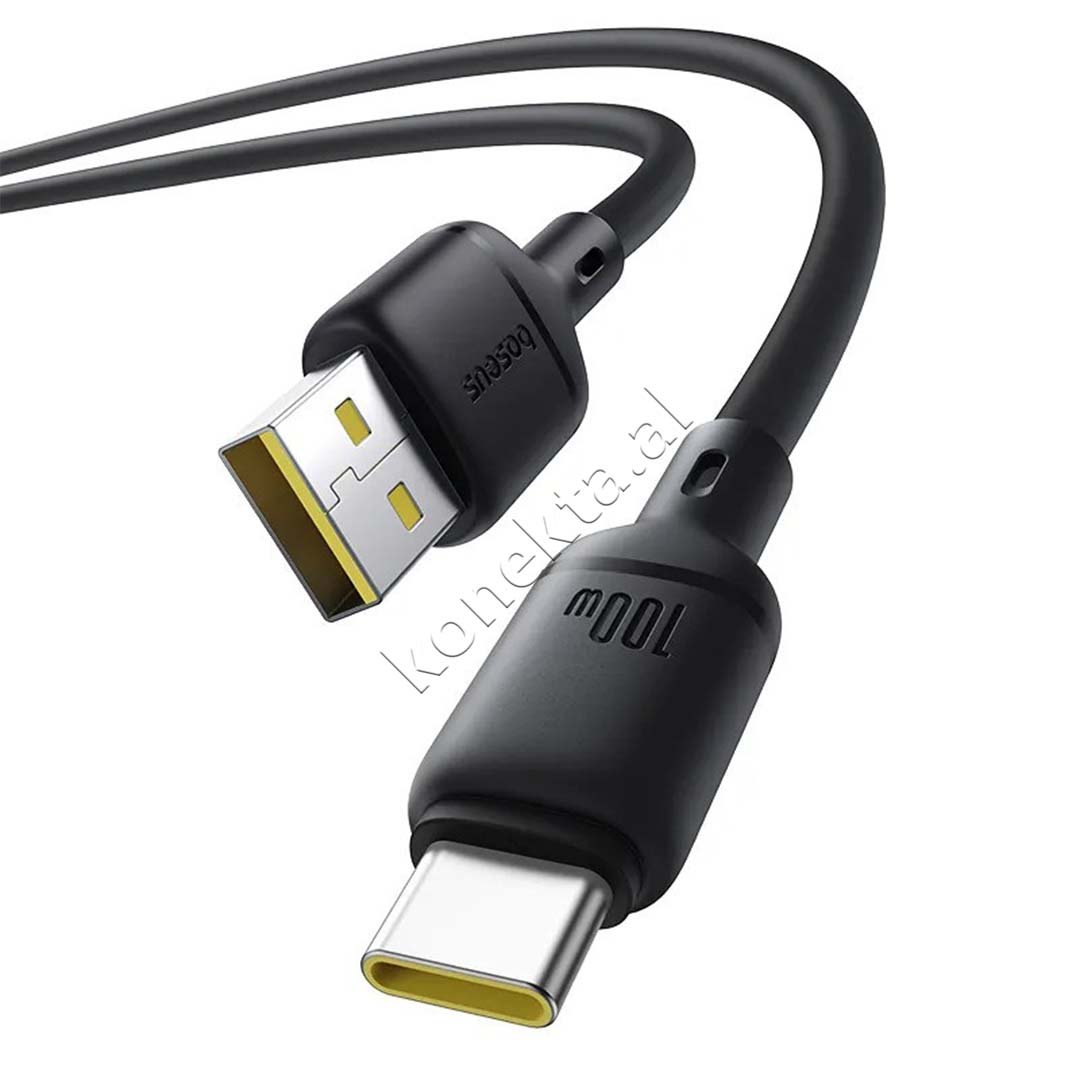 Baseus USB Charging Cable, USB to Type-C, 100W, 1m - Thumbnail 2