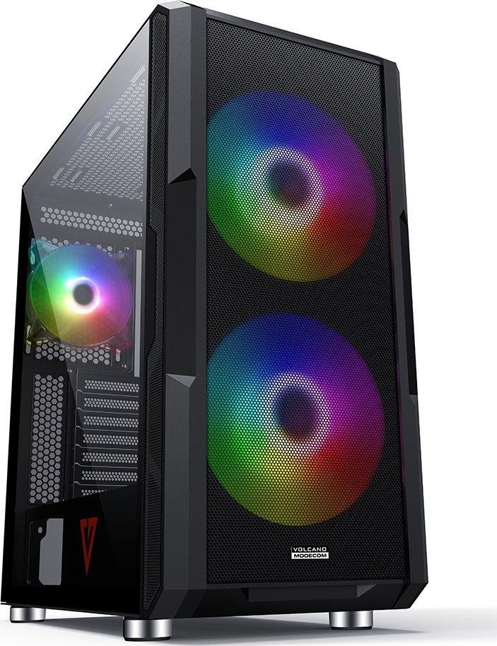 Modecom Volcano Amirani ARGB Case, Black, Midi Tower - Image 1