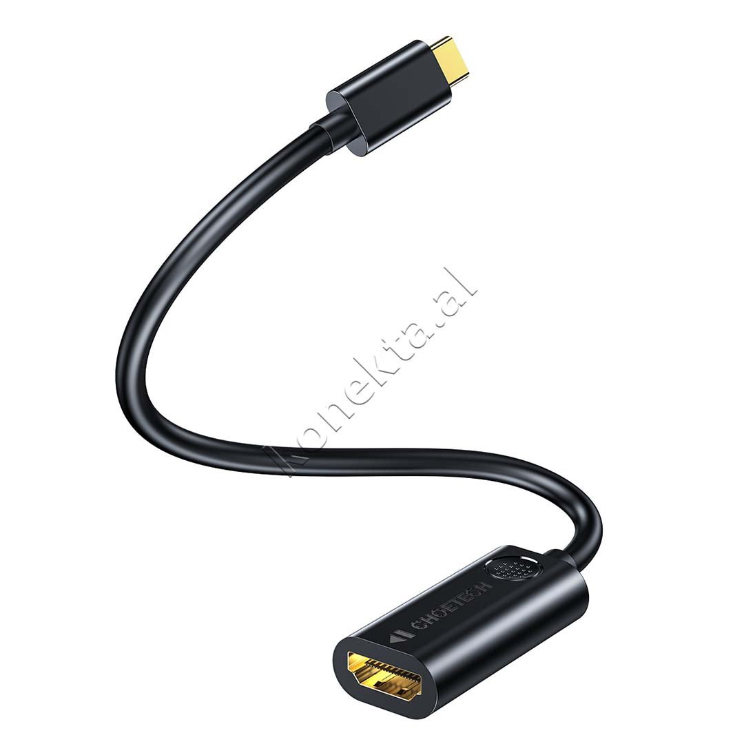 Choetech Type-C to HDMI Adapter, 24cm, Black - Thumbnail 2