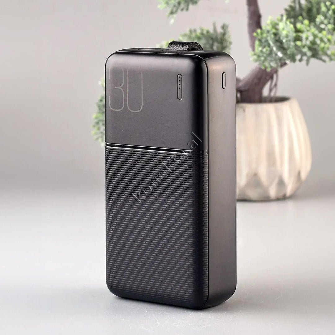 XO 30000mAh Battery, Black, 2 Ports - Image 1