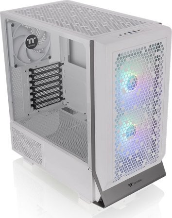 Thermaltake Ceres 300 TG ARGB Case, Snow White, Midi Tower - Thumbnail 5