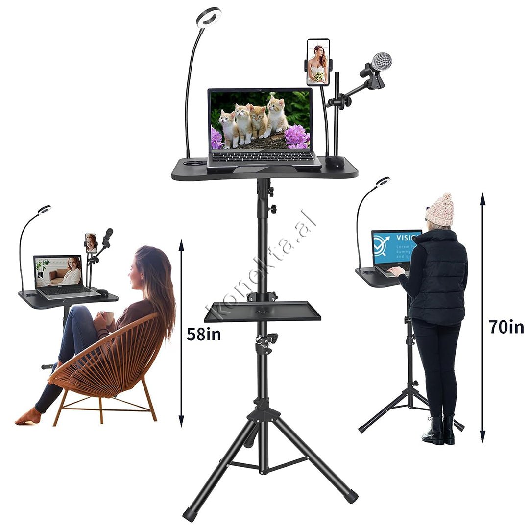 tjetertjeter Trekembesh Tripod Me Mbajtese Per Laptop - Thumbnail 6