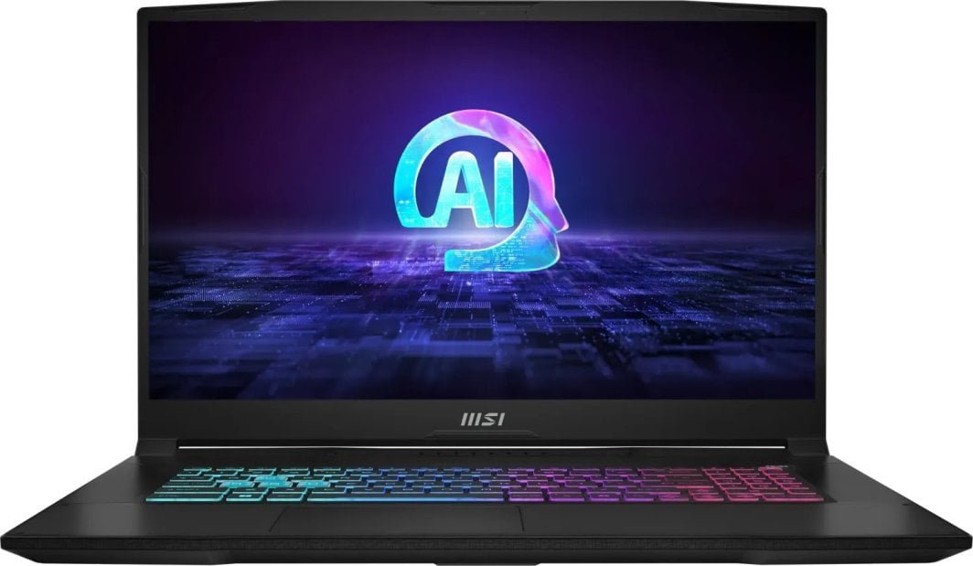 MSI Katana A17 AI B8VF-1004XPL Laptop, 17.3", AMD Ryzen 7 8845HS, 16GB RAM, 1TB SSD, NVIDIA GeForce RTX 4060, Black - Image 1
