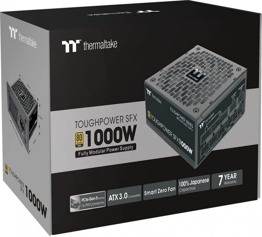 Thermaltake ToughPower SFX Gold PS-STP-1000FNFAGE-1 SFX-L ATX 3.0, 1000W Power Supply - Thumbnail 14