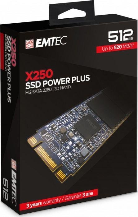 Emtec X250 SSD, 512GB, M.2 2280 SATA III - Thumbnail 5