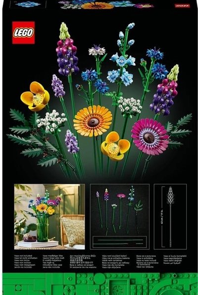 LEGO Icons 10313 Meadow Flower Bouquet, 939 pieces - Thumbnail 5
