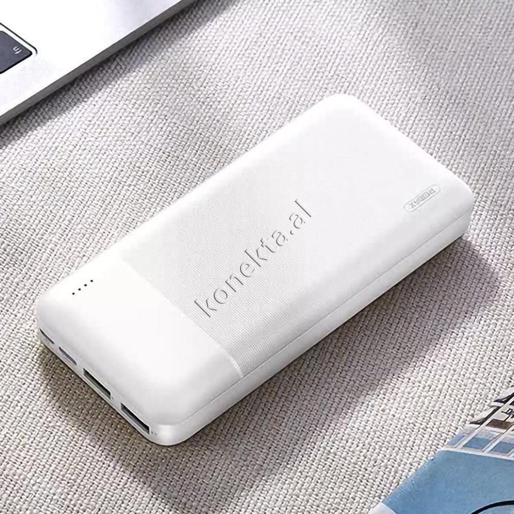 WK 20000mAh Power Bank, 2 Ports, Black/White - Thumbnail 4
