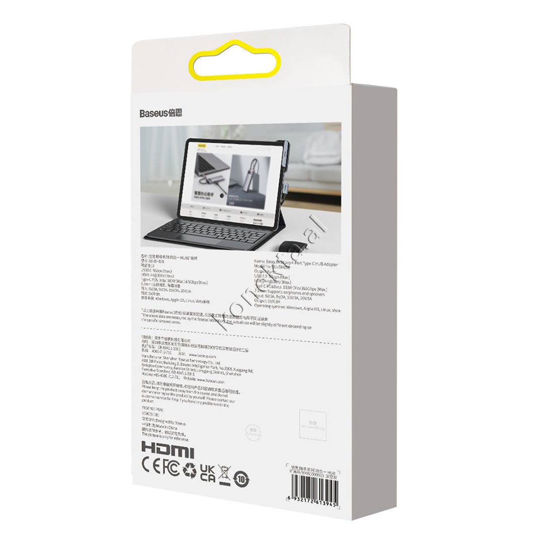 Baseus Multifunctional Type-C Adapter with Tablet Holder and Multiple Ports - Thumbnail 5