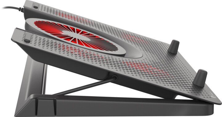 Genesis Cooling Oxid 550 Cooler Pad, 15.6-17.3 inch, 5 Fans, Red LED - Thumbnail 9