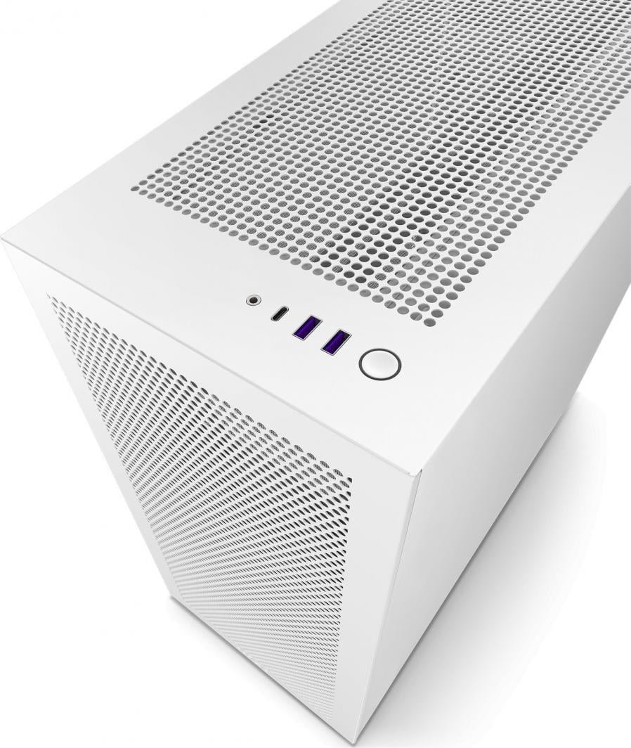 NZXT H7 Flow Case, White - Thumbnail 4