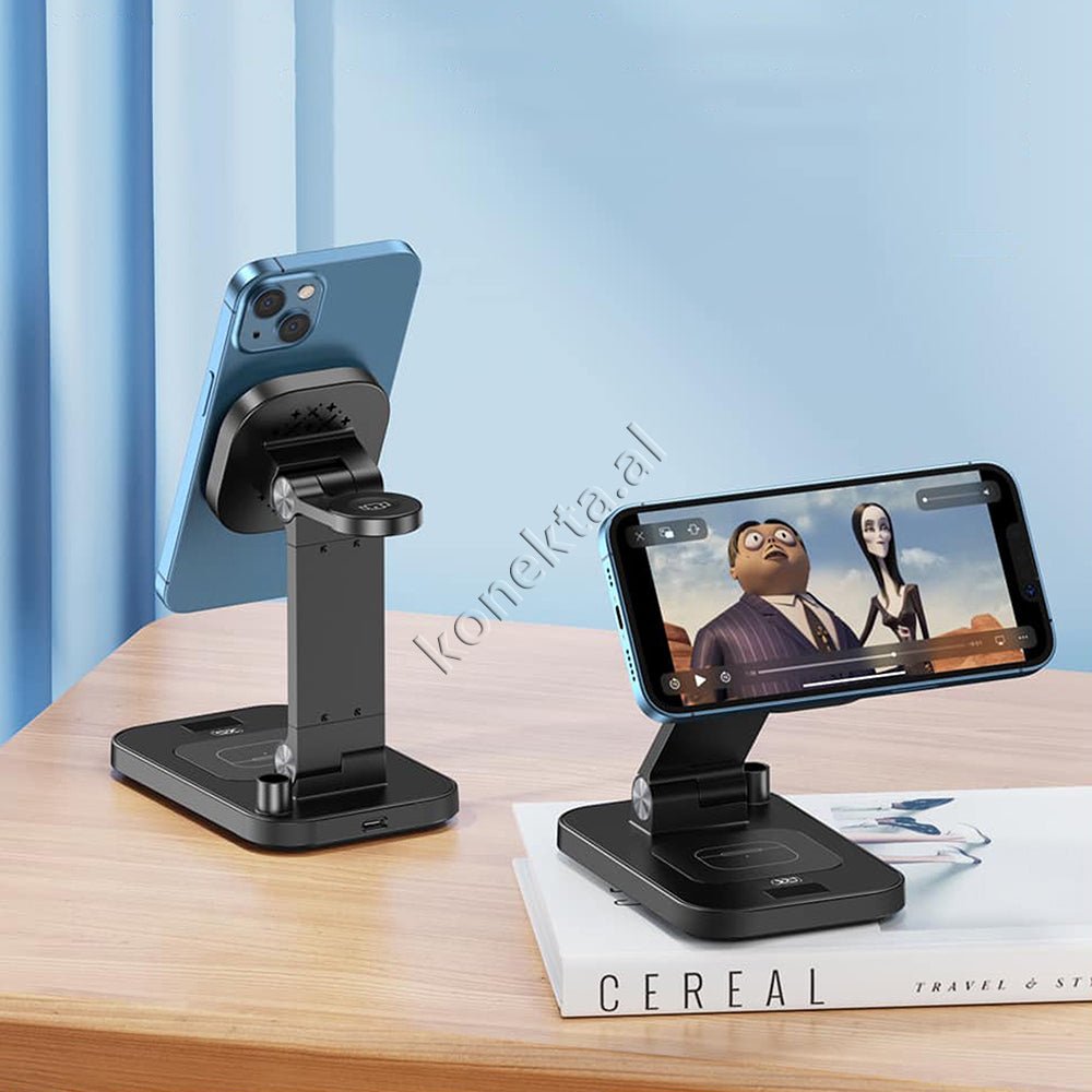 XO MagSafe Wireless Charging Stand, Black - Thumbnail 9