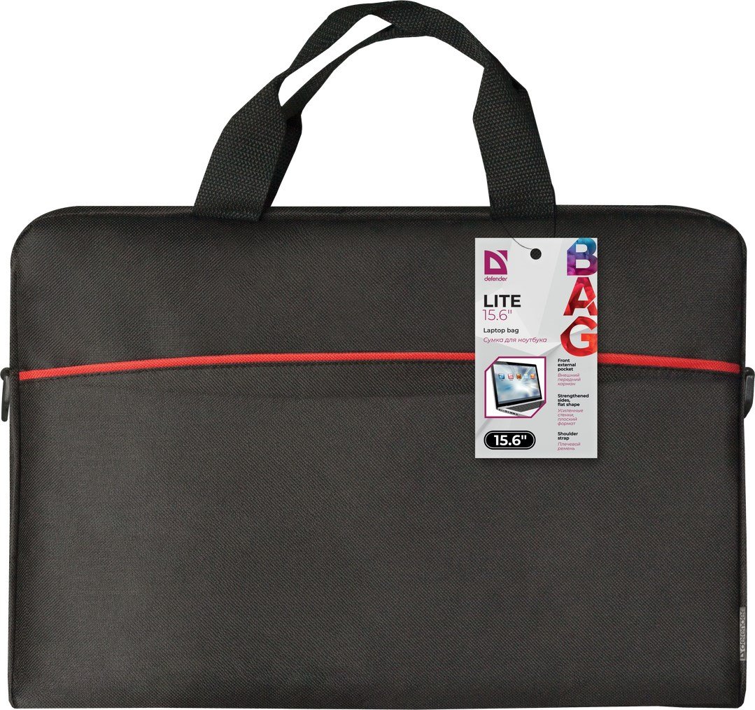 Defender LITE Laptop Bag, 15.6", Black - Thumbnail 7