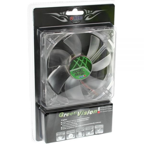 Titan Green Vision Cooler, 120 mm - Thumbnail 2