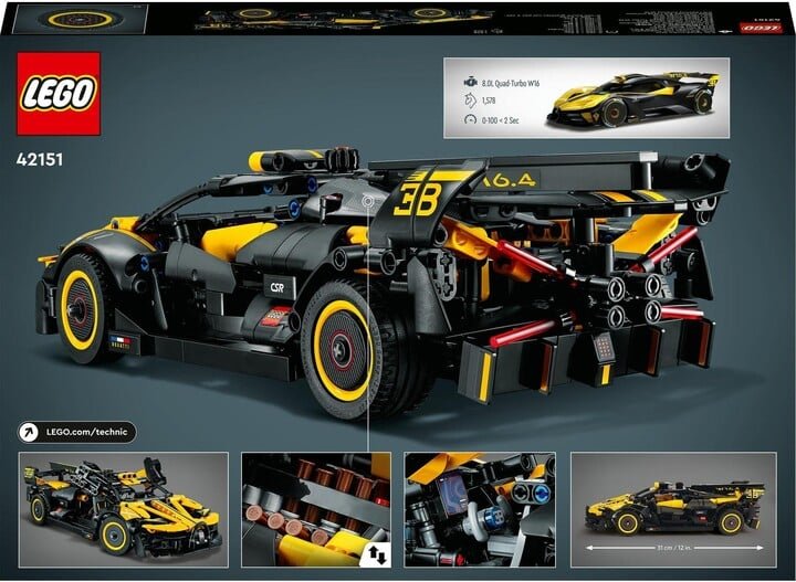 LEGO Technic 42151 Bugatti Bolide, 905 pjesë - Thumbnail 20