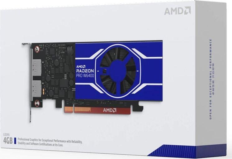 AMD Radeon Pro W6400 Graphics Card, 4GB GDDR6 - Thumbnail 2