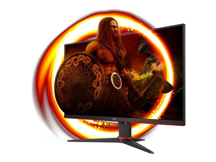 AOC GAMING 24G2SPAE/BK G2 Series Gaming Monitor, 24" 165Hz - Thumbnail 4