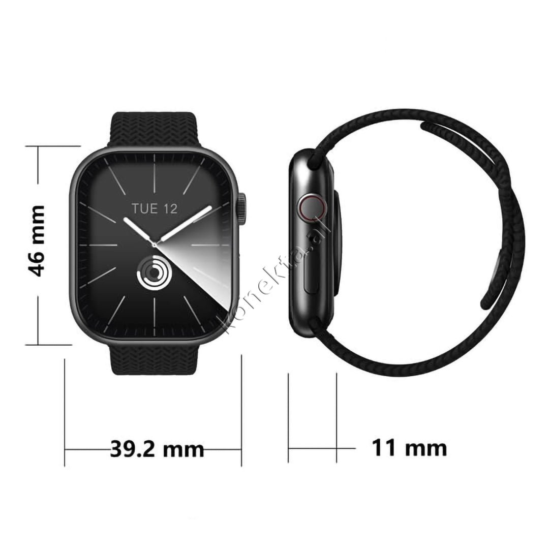 HOCO HK9 PRO+ Smartwatch, Black, 2.2 Inch - Thumbnail 14