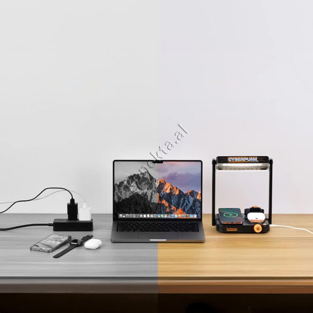 Cyberpunk Wireless Charger, Black - Thumbnail 14