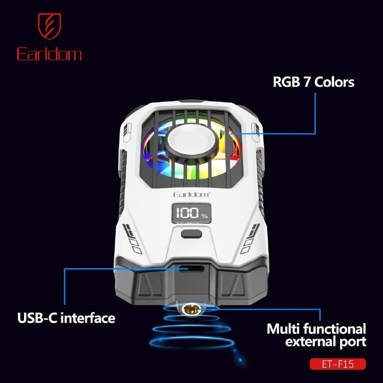Earldom F15 Cooler, RGB, 2500mAh - Thumbnail 3