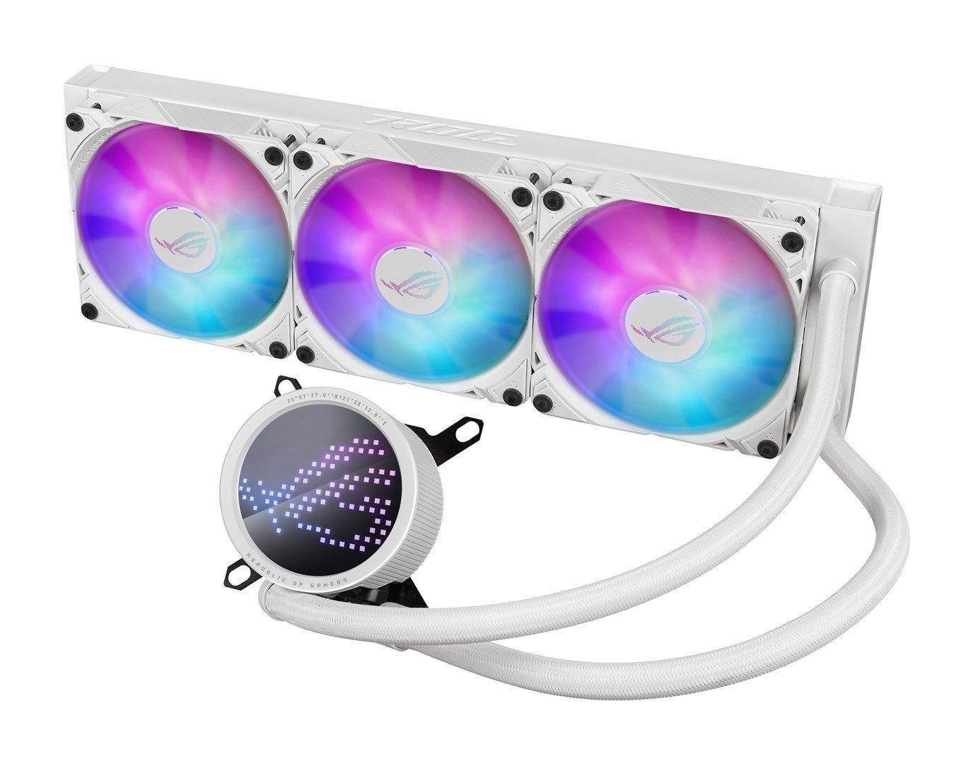 ASUS ROG Ryuo III 360 ARGB Liquid Cooler, 12 cm, White - Thumbnail 2