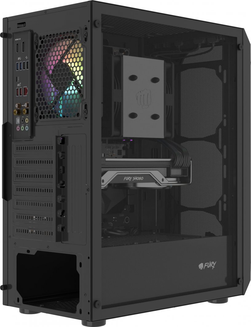Fury Shobo SH4 Case, RGB, Midi Tower - Thumbnail 12