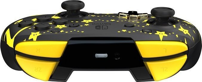 PDP Rematch Super Stars Glow Controller, Wireless, Black / Yellow - Thumbnail 5