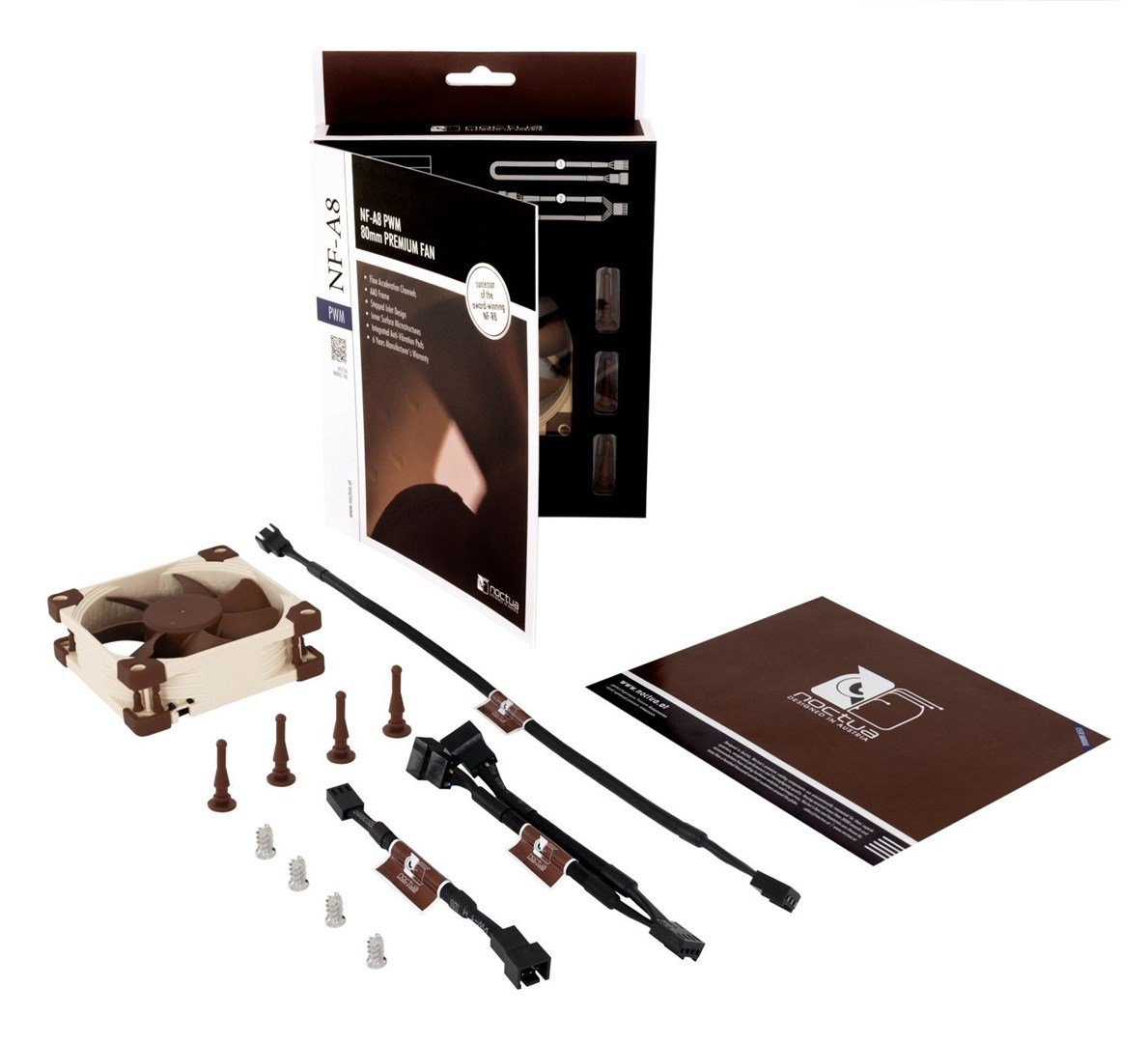 Noctua NF-A8 PWM Fan, 8 cm, Bronze / Beige - Thumbnail 5