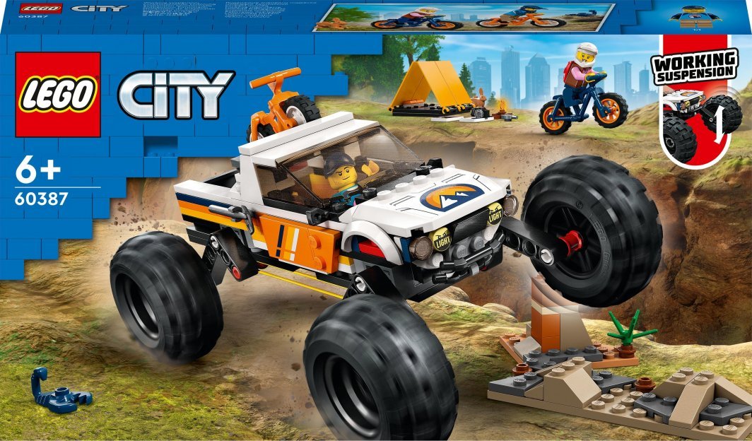 LEGO City 60387 Adventure Set with 4x4 SUV, 252 Pieces - Image 1
