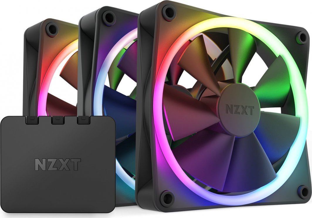 NZXT F120 RGB Cooler 3-pack + Hub - Image 1