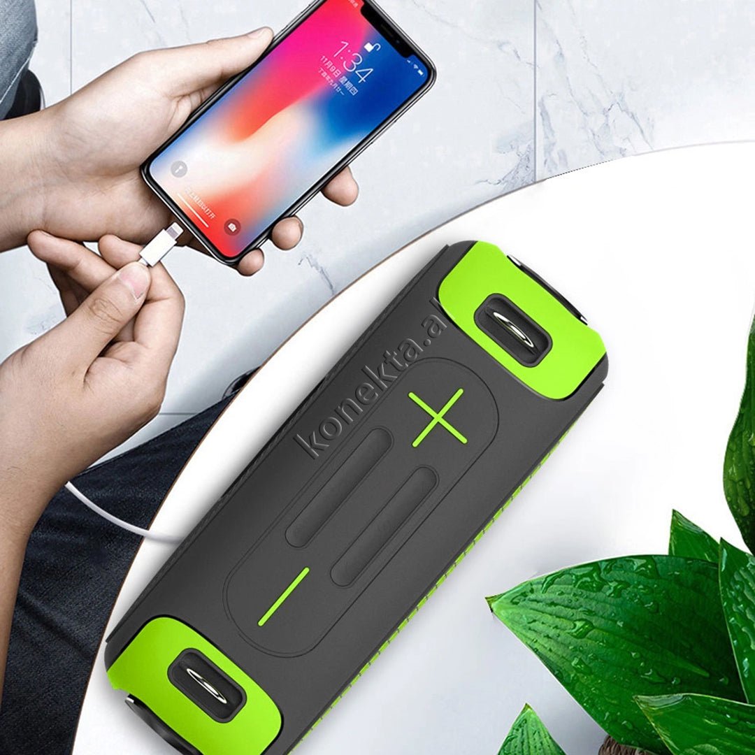 WiWU Thunder Bluetooth Speaker with Wireless Microphone, Black - Thumbnail 6