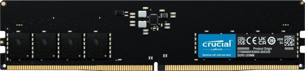 Crucial DDR5 Memory, 16 GB, 5600 MHz, CL40, CT16G56C46U5 - Image 1