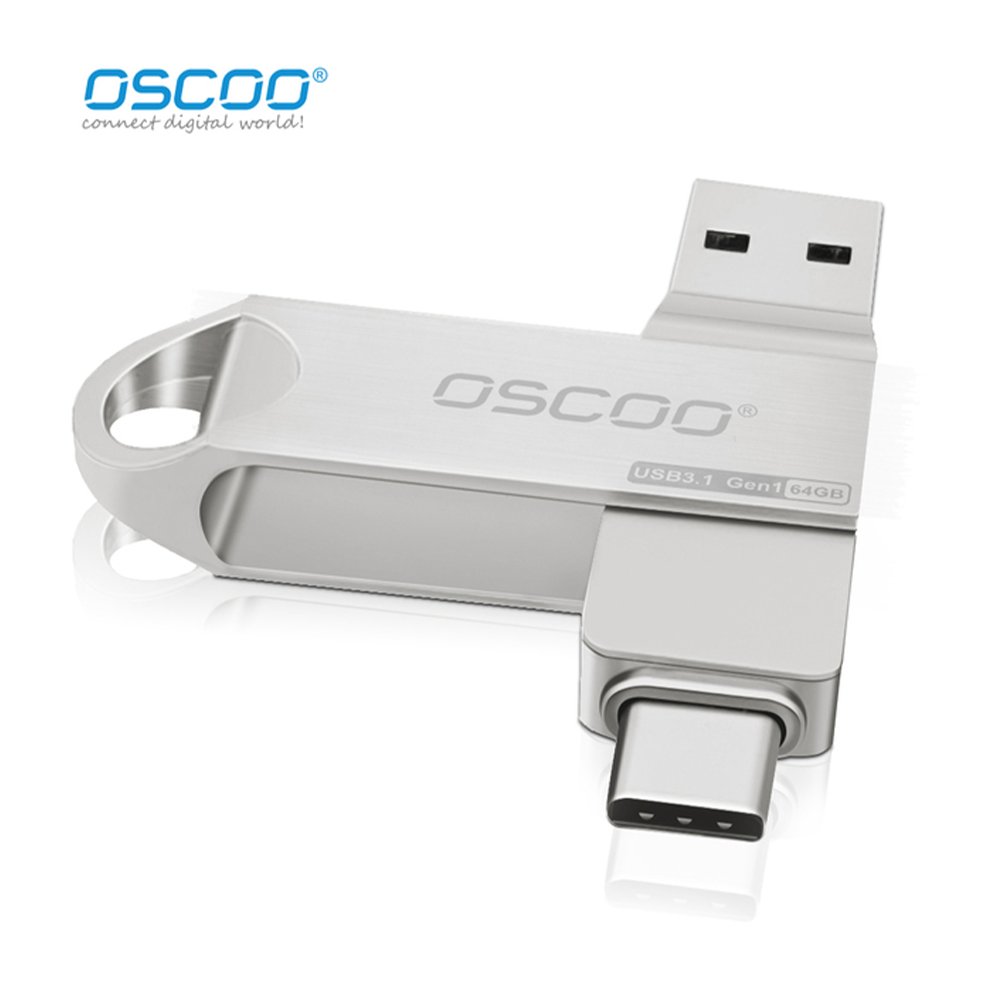 OSCOO USB, 64 GB, Silver - Image 1